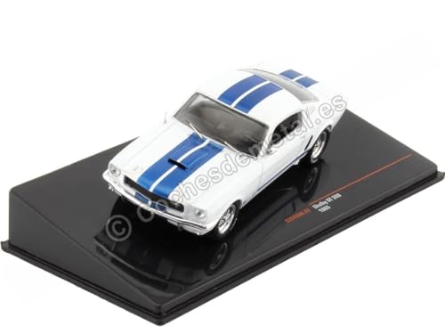 Ixo Ford Shelby Mustang GT 350 1965 - Coche modelo 1:43, color blanco y azul