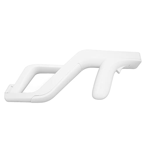 Jopwkuin Pistola ligera, protección fácil de quitar ABS Durable White Gamepad Light Gun resistente a los arañazos para Wii Gamepad(blanco)