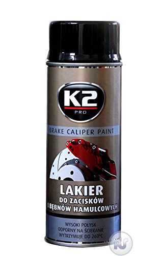 K2 - Brake Caliper - Pintura para Pinza de Freno - Color Negro - 400Ml