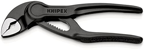 Knipex Cobra® XS Tenaza de agarre gris atramentado, superficie rugosa y en relieve 100 mm 87 00 100