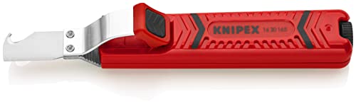 Knipex Pelamangueras con hoja de bisturí carcasa de plástico resistente a los golpes 165 mm 16 20 165 SB