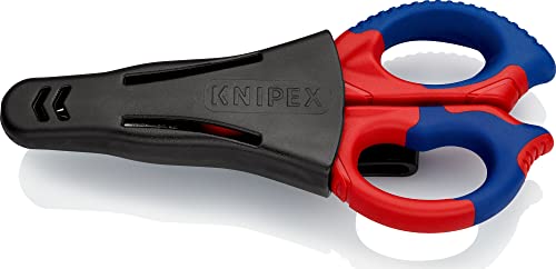 Knipex Tijeras para electricistas con fundas multicomponentes, reforzadas con fibras de vidrio 155 mm (cartulina autoservicio/blíster) 95 05 155 SB