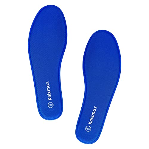 Knixmax Plantillas Memory Foam para Zapatos de Mujer y Hombre, Plantillas Confort Amortiguadoras Cómodas y Flexibles, Azul Marino EU 37…