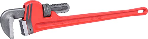 KS Tools 111.3525 Llave Stillson de acero, para uso con una sola mano, 600 mm