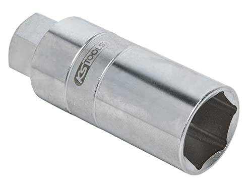 KS Tools 150.9422 Llave de vaso de sufridera de hexágono exterior para amortiguador, 22 mm