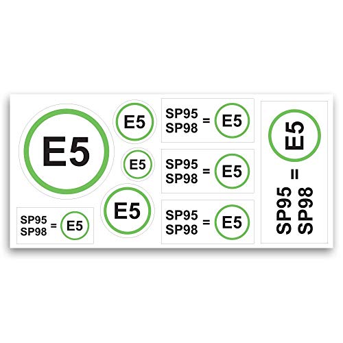 Lámina de pegatinas de gasolina SP95 SP98 E5 nuevo combustible