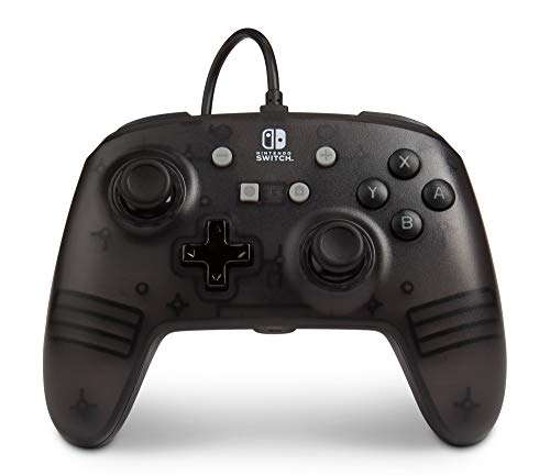 Mando con cable mejorado para Nintendo Switch, color negro esmerilado