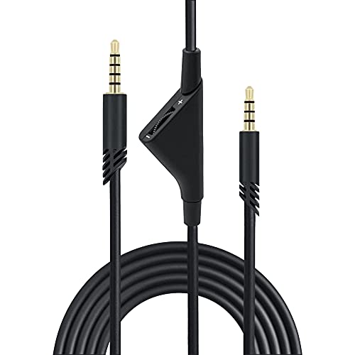 Mcbazel Cable auxiliar de audio de repuesto con control de volumen para auriculares para juegos Astro A10 / A30 / A40 PS5 / PS4 / Xbox One/Xbox Series S/X/PC/Smartphone - 2M