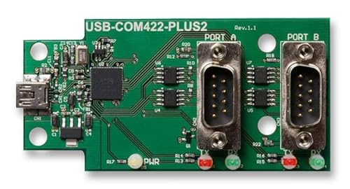 MOD, USB HS a RS422, 2 canales, FT2232H, puente de interfaz, cantidad 1 | USB-COM422-PLUS2