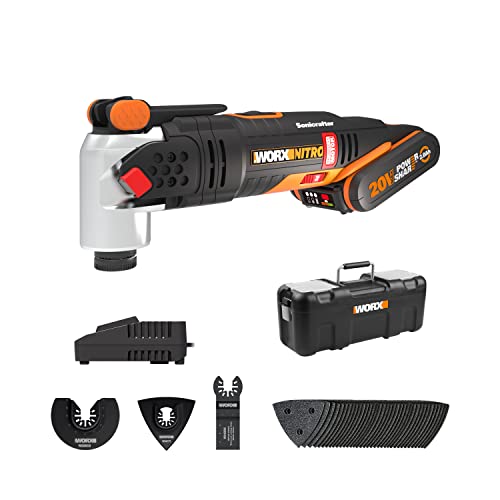 Multiherramienta Brushless Sonicrafter 20V Worx | PowerShare | WX693-1 batería 2Ah | Motor sin escobillas, velocidad variable, sistema Hyperlock