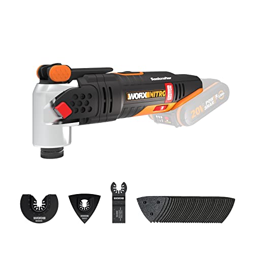 Multiherramienta Brushless Sonicrafter 20V Worx | PowerShare |WX693.9 - Sin batería, ni cargador | Motor sin escobillas, velocidad variable, sistema Hyperlock