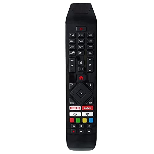 MYHGRC RC43140 Mando a Distancia Universal para Mando Hitachi TV with Youtube Netflix- No Requiere configuración Mando a Distancia Hitachi TV 55HK6500 55HK6000 43HL8000K 43HK6000 40HE4000