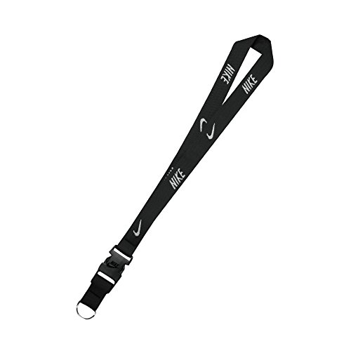 Nike Unisex LANYARD Nike Lanyard, Unisex adulto, Cordón., N.IA.17.010.NS, blanco/negro, talla única