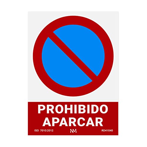 Normaluz RD41040 - Señal Prohibido Aparcar PVC Glasspack 0,7 mm 30x40 cm
