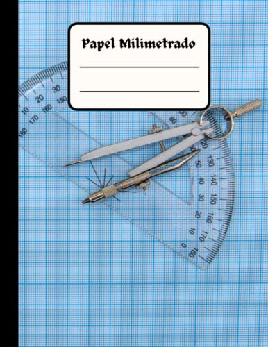 Papel Milimetrado: Papel centimétrico y milimétrico para dibujo técnico, 1 mm Milímetro de espesor y 10 mm más grueso, doble cara 8,5 x 11 pulgadas (21,59 x 27,94 cm)