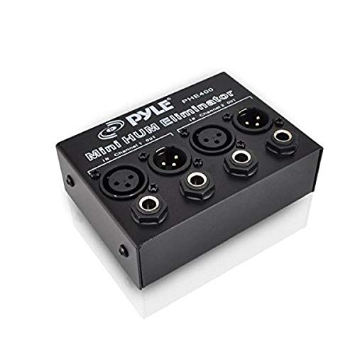Pyle PHE400 - Amplificador y ecualizador de dos canales (elimina los ruidos de fondo, conjack XLR)
