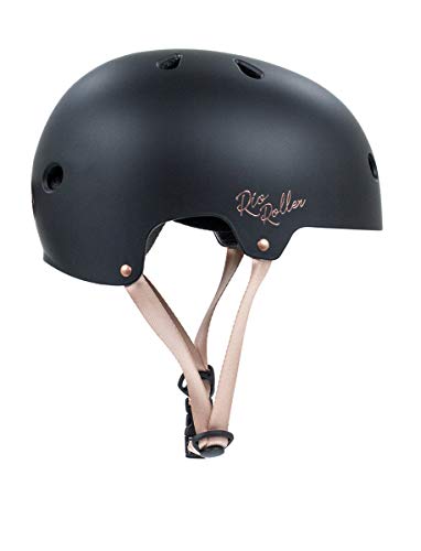 Rio Roller Rose Helmet Casco Skateboard Unisex Adulto, Negro (Black), 53-56 cm