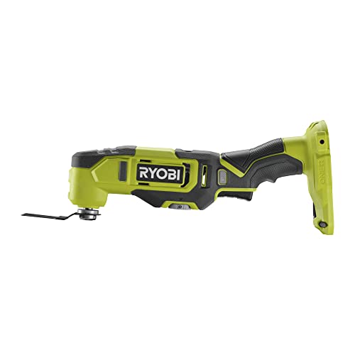 RYOBI - Multiherramienta 18V ONE+ - Herramienta Multiuso Ideal para Cortar Todos los Materiales y Lijar en Lugares Estrechos - Se Entrega con Accesorios (Batería y Cargador no Incluidos) - RMT18-0