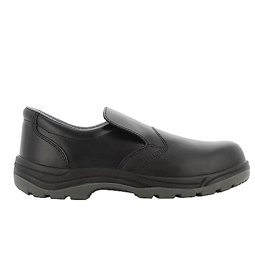 SAFETY JOGGER S3 Zapatos de Seguridad para Hombres con Punta de Acero 43 EU- X0600 - Botas de Trabajo Antideslizantes para Mujeres, Zapatos de Seguridad de Cuero, Resistentes al Agua, Negros