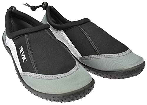 Seac Reef, Zapatillas antideslizantes para adultos y niños, Secado rápido, Zapatos para el mar, la playa y la piscina, 40 EU, Gris