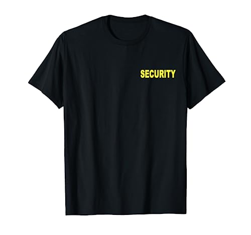 Security Seguridad Uniforme Profesional Vigilancia Eventos Camiseta