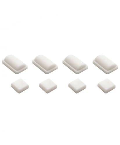 SET GOMAS PARA NINTENDO WII SOPORTE BASE REPUESTO PIE PATAS TORNILLO BLANCO