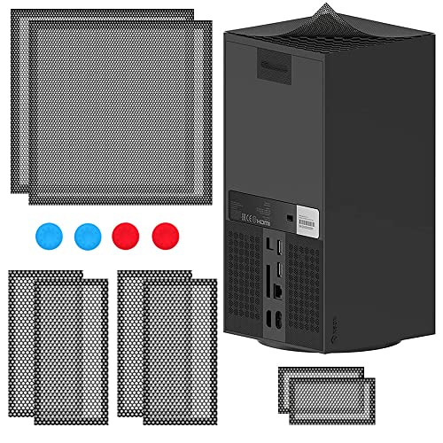 Shunwige Filtro de polvo para consola Xbox Series X (2 juegos) Plus, Cubierta antipolvo para baúl/ventilación con 4 tapas de agarre