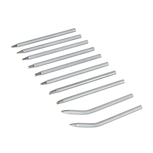 Silverline Tools 675071 - Puntas para soldador, 10 pzas (40 W)