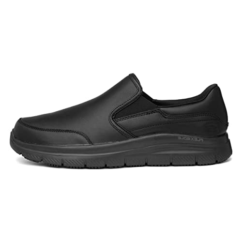 Skechers Flex Advantage Sr Bronwood, Mocasines Hombre, Black (Black Blk), 43 EU