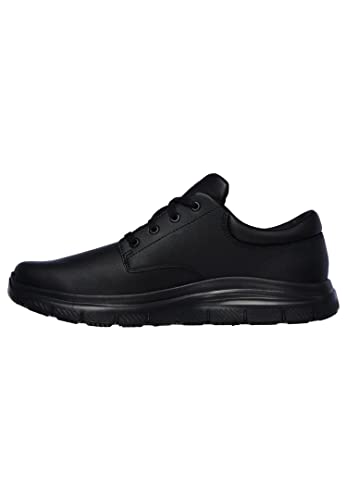 Skechers Flex Advantage Sr Fourche, Zapatos Hombre, Black Leather, 44 EU