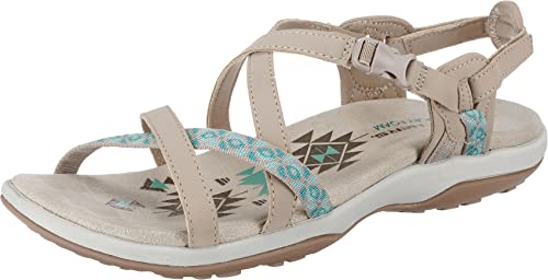 Skechers REGGAE SLIM VACAY, Sandalias para Mujer, Taupe Duraleather/ Webbing, 39 EU