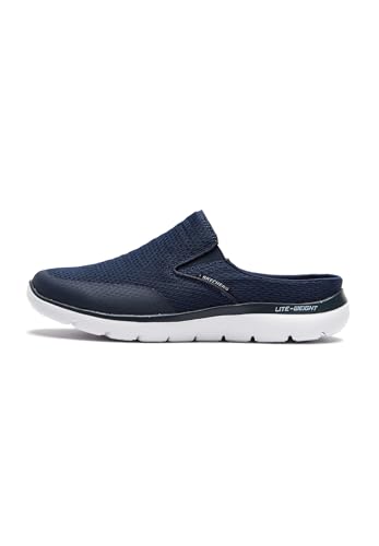 Skechers SUMMITS VINDICATOR, Zapatillas para Hombre, Navy Textile/Trim, 41 EU