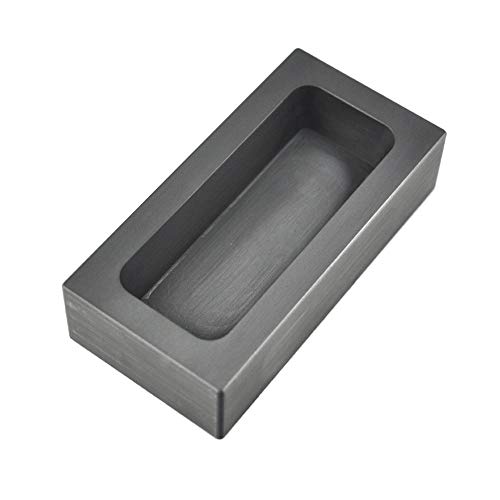 SOFIALXC Molde de lingote de fundición de grafito para metales de aluminio dorado y plateado (60 ml, 1000 g de oro/535 g de plata)