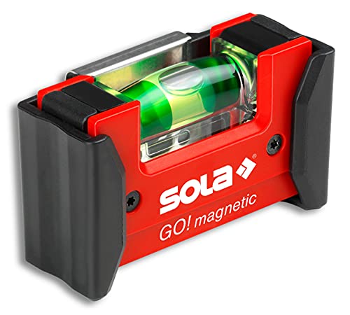 Sola GOMAGNETICCLIP - Nivel de burbuja compacto GO! Magnetic CLIP