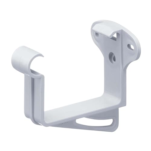 Soporte para canalón, soporte para canalón en forma de caja, PVC-U NW 68, 1 ud. blanco Soporte para canalón, accesorios para canalón, Made in Germany INEFA