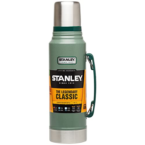 Stanley Classic Legendary Botella Termica 1L - Se Mantiene Caliente o Frío 24 Horas - Termo Cafe Sin BPA - Botella Agua Acero Inoxidable - Apto Para Lavavajillas