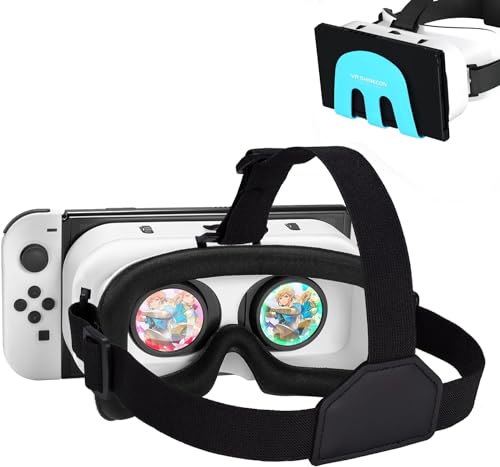 Switch VR Gafas compatibles con Nintendo Switch/OLED, Realidad Virtual Nintendo Switch para Labo VR, Gafas 3D Switch con Lente Ajustable