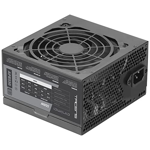 Tacens Anima APB550, Fuente Alimentación PC ATX 550W, 80Plus Bronze, Tecnología SMD 85%, Ventilador Ultra-silencioso 12cm, Negro