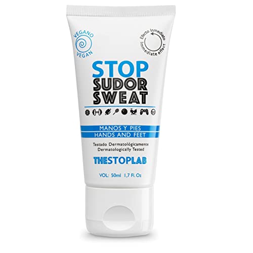 THESTOPLAB - Stop Sudor Evita La Sudoración En Manos y Pies, Mejora Tu Agarre y Precisión. No cura la HIPERHIDRÓSIS. Gym, Fitness, Música, Conducción, Gaming, 50ml