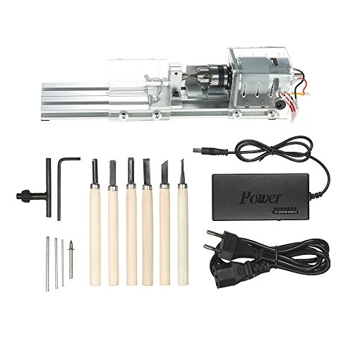 Torno Madera Profesional Weytoll 100 W Mini Beads Machine Torno Miniatura 7000RPM Trabajo de Madera DIY Torno Herramienta de Pulido Rotary