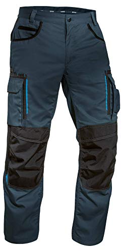 Uvex Tune-up 8909 Pantalon de Trabajo para Hombre - Pantalones Cargo para Trabajar de Algodón y de Cordura - Multibolsillos - Bolsillo de Las Rodilleras - Color Gris, Negro, Azul, Verde, Blanco