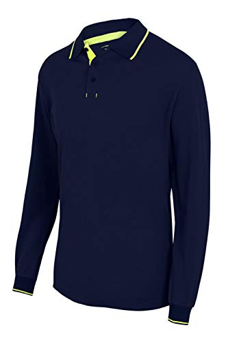VELILLA 105515 61/20 Polo bicolor manga corta, Color Gris y Naranja, Talla XL