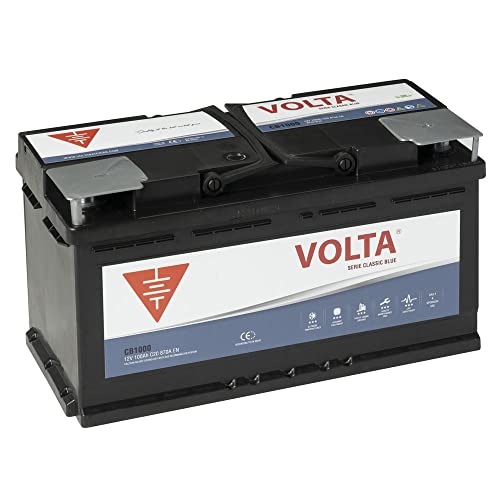 Volta baterías Bateria de Coche Classic Blue 100Ah 870A para Automóviles de turismo - Borne +Dcha - Medidas Largo 353 x Ancho 175 x Alto 190 mm con 2 años de Garantía.