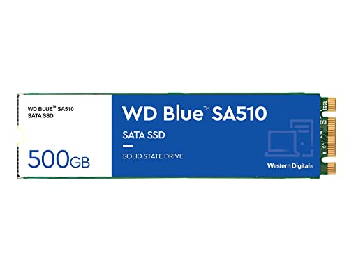 WD Blue SA510 500GB M.2 SATA Unidad de estado sólido SSD con hasta 560MB/s de velocidad de lectura