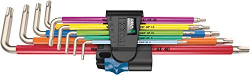 WERA-05022689001-3967/9 TORX SXL Multicolour HF Stainless 1 - Juego de llaves acodadas,acero inox