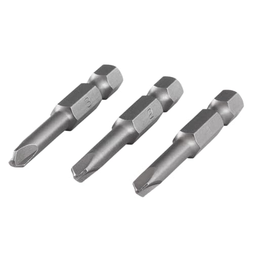 wolfcraft 1268000 1268000-3 Puntas Seguridad, 50 mm, Tri-Wing, 50mm, Set de 3 Piezas