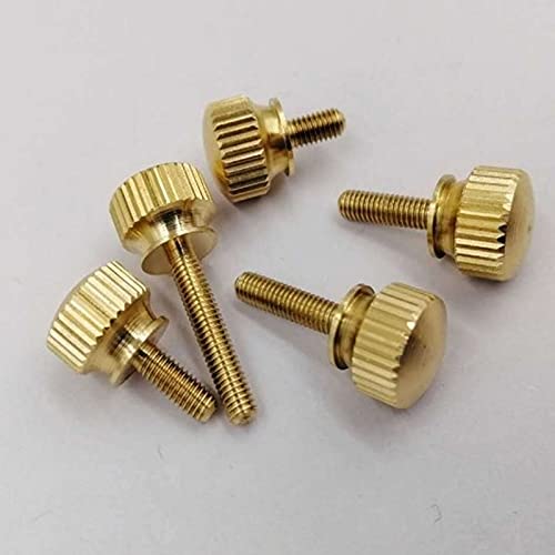 xiaghua369 1 0pcs M3 M4 M5 M6 M8 Apriete a Mano Tornillos moleteados de latón Tornillo de Cobre Tornillos moleteados de chascar de computadora Tornillo Pulgar (Color : 8mm, tamaño : M3)