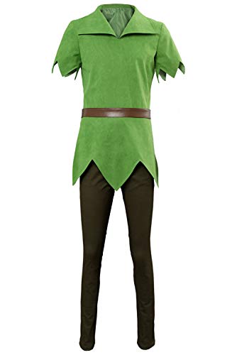 YANVS Peter Pan - Disfraz de cosplay para hombre, disfraz de Halloween para mujer, botas de Peter, Para hombre., S