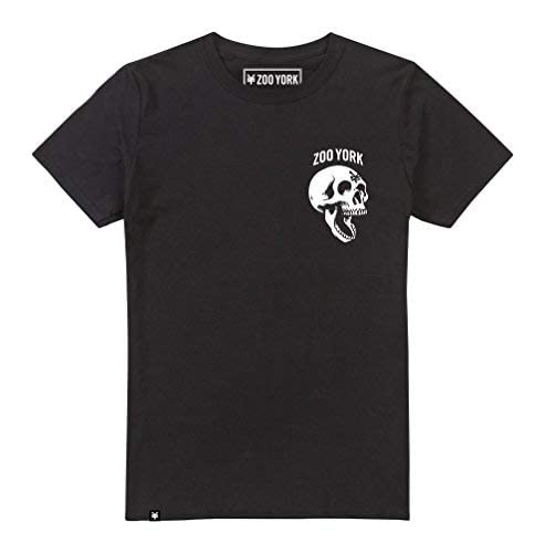 Zoo York Cabeza de Esqueleto SkeletonHead, Camiseta de manga Corta, Negro, XL para Hombre